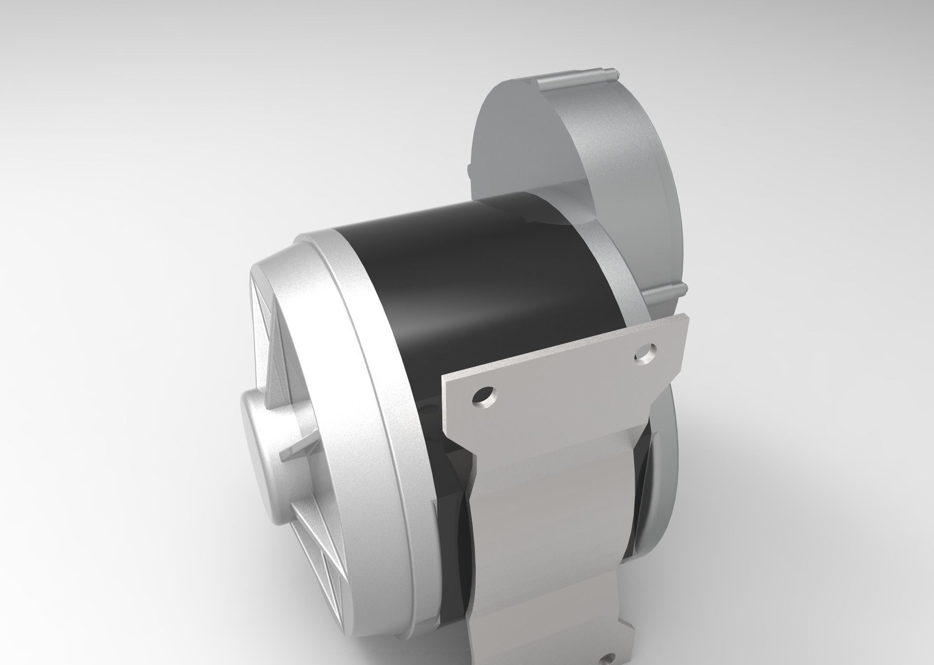 E-bike E-cycle motor 250 Watt 1 to 1 scale heavy duty 3D print model_3