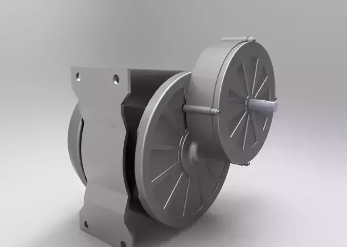 E-bike E-cycle motor 250 Watt 1 to 1 scale heavy duty 3D print model