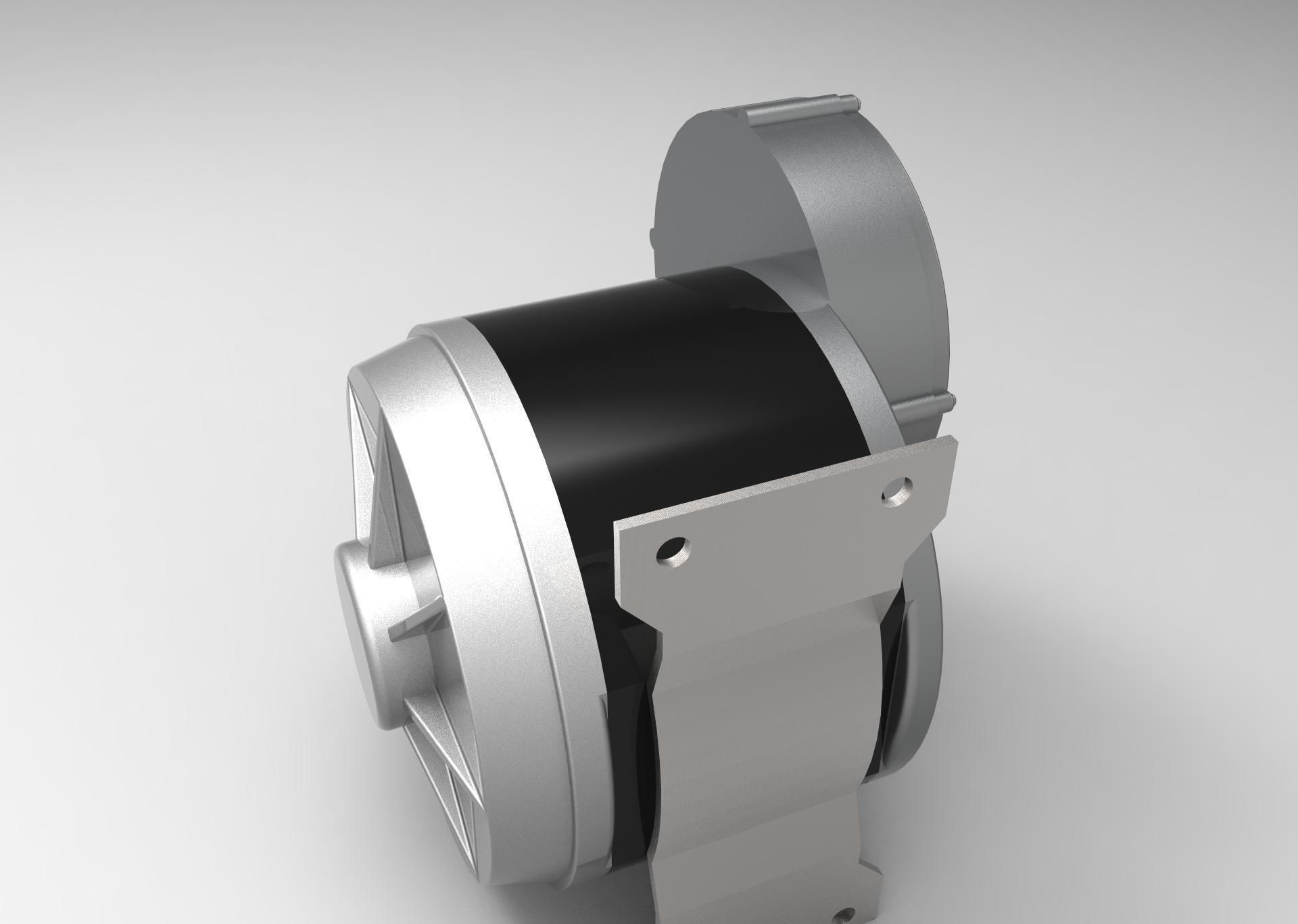 E-bike E-cycle motor 250 Watt 1 to 1 scale heavy duty 3D print model_1