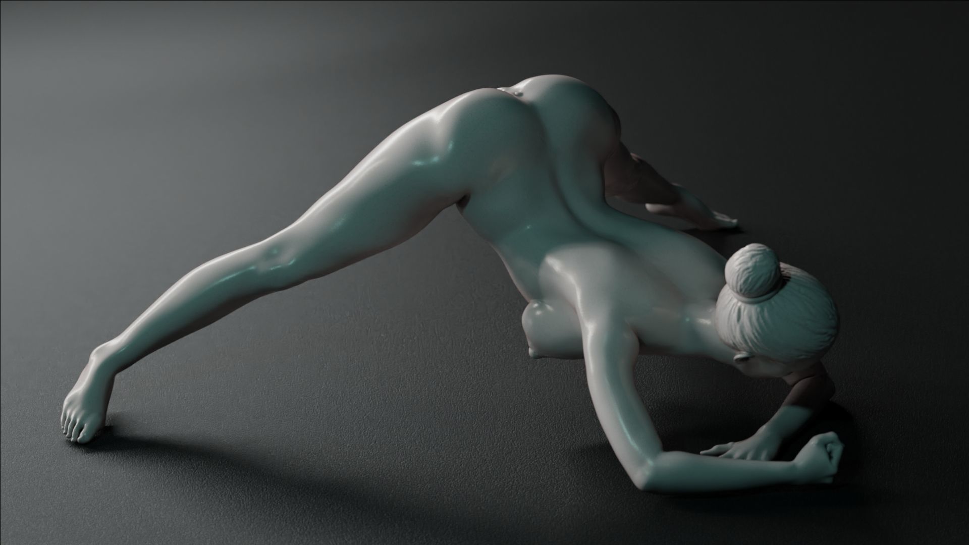 Sexy Girl 23 Jack-o Pose nude 3D print model_4