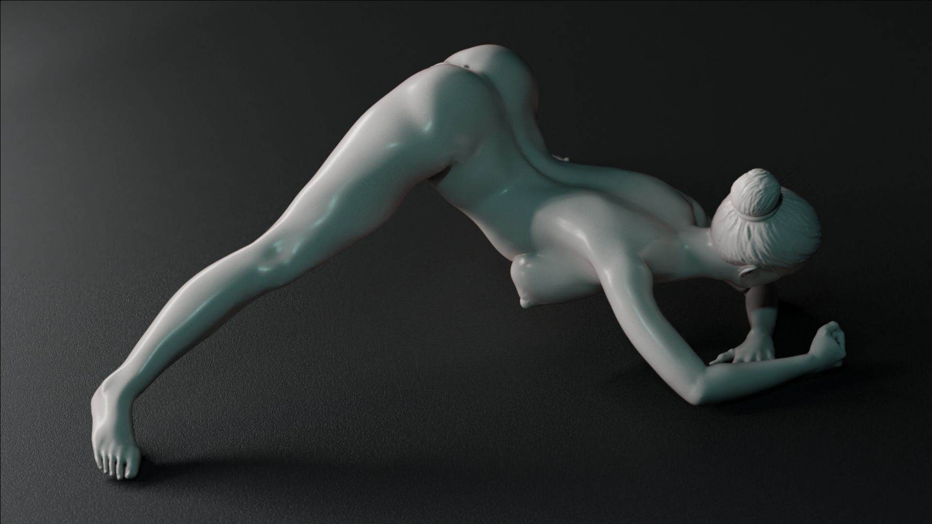 Sexy Girl 23 Jack-o Pose nude 3D print model_5