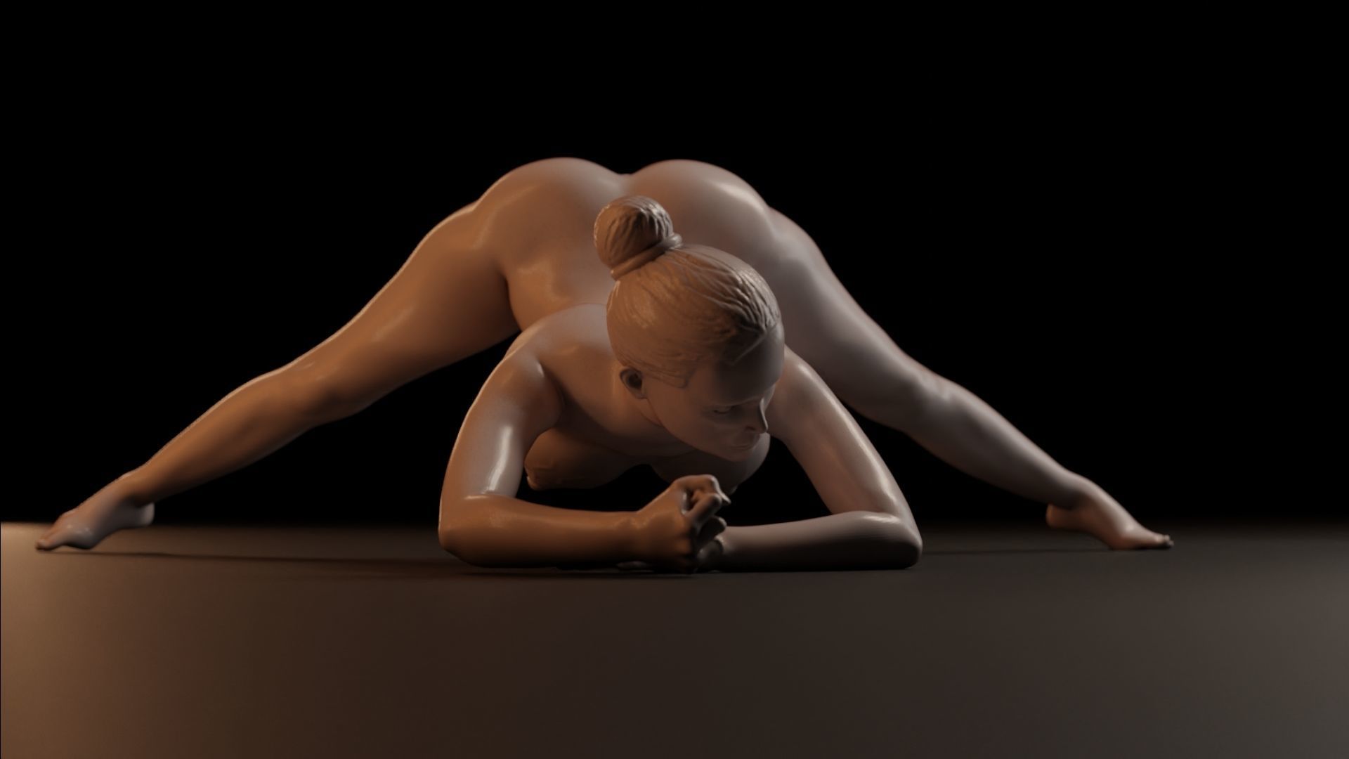 Sexy Girl 23 Jack-o Pose nude 3D print model_3