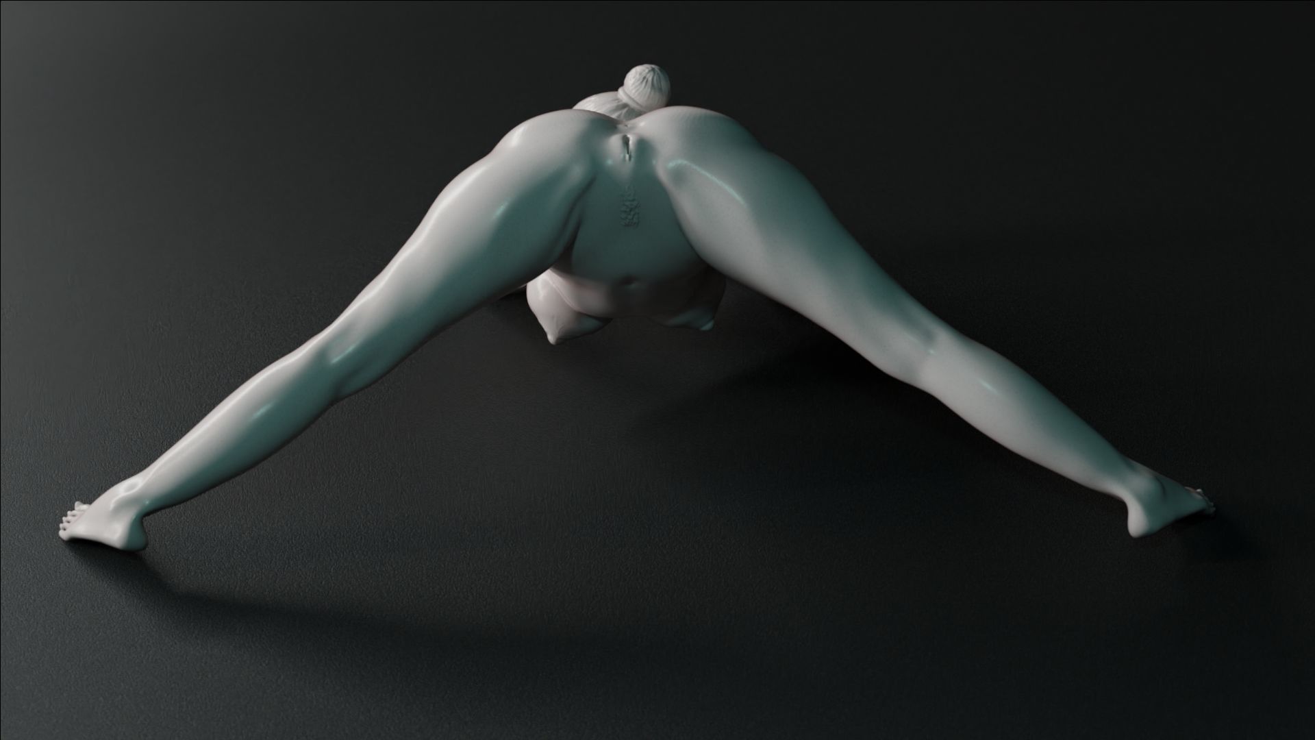 Sexy Girl 23 Jack-o Pose nude 3D print model_8