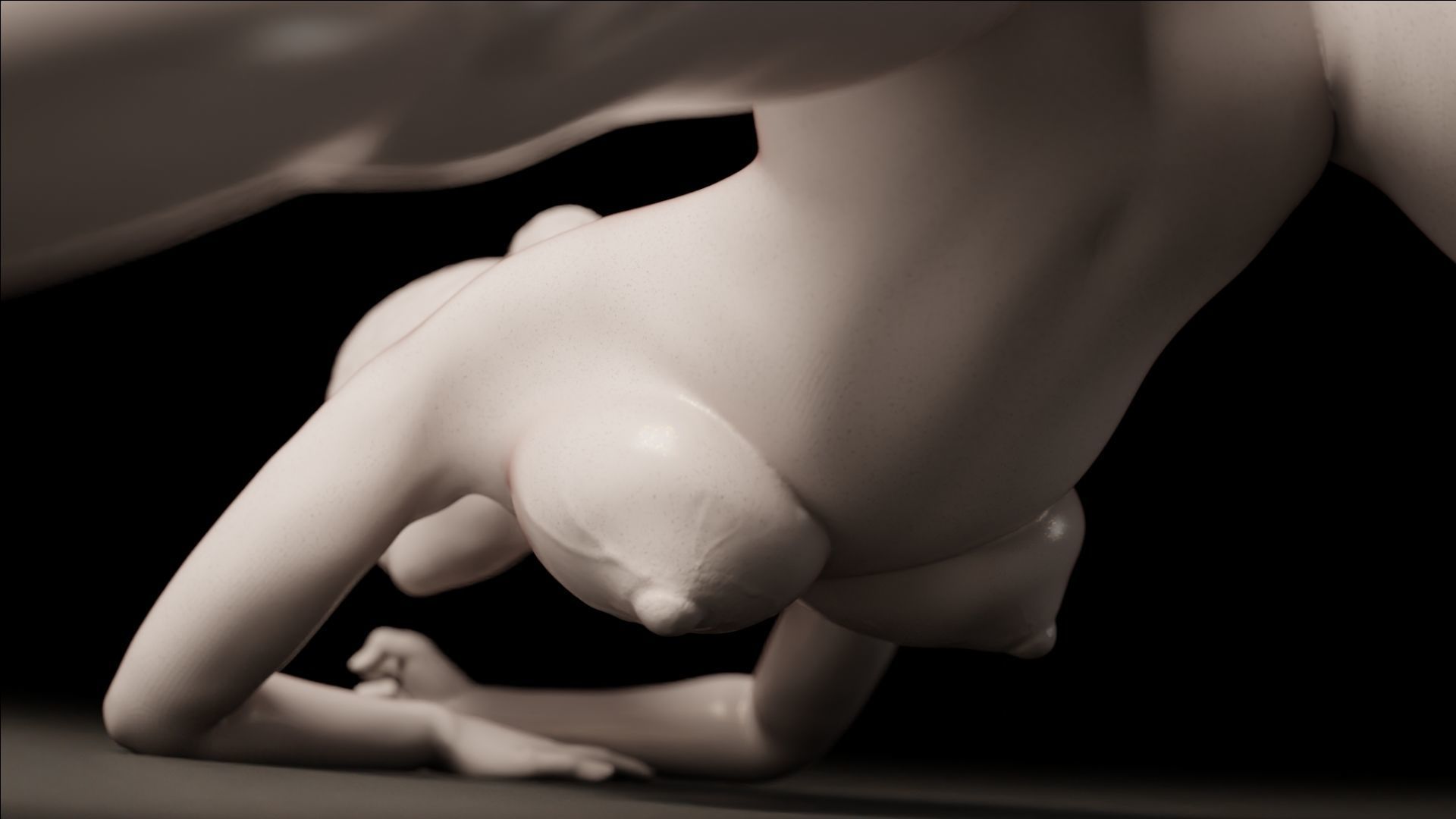 Sexy Girl 23 Jack-o Pose nude 3D print model_29