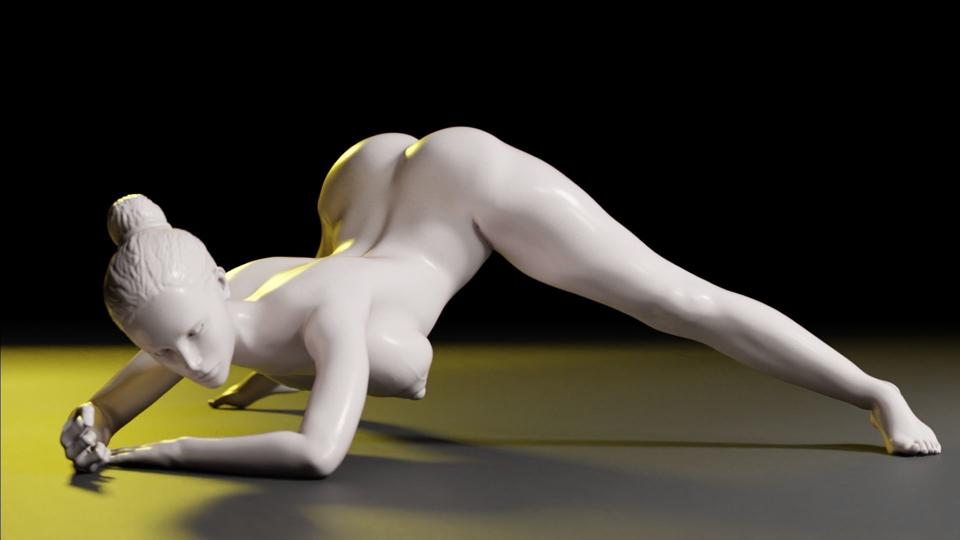 Sexy Girl 23 Jack-o Pose nude 3D print model_15