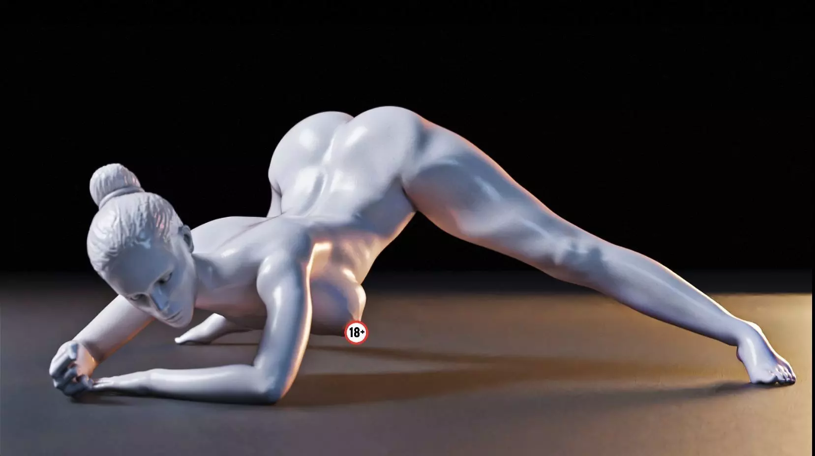 Sexy Girl 23 Jack-o Pose nude 3D print model_0