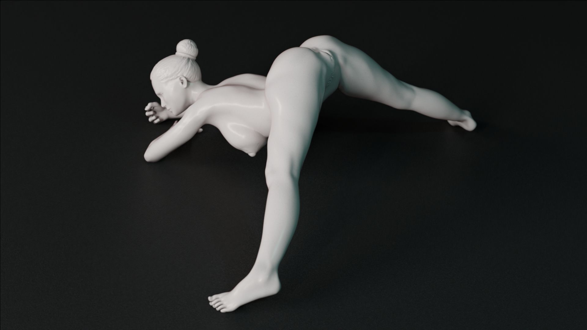 Sexy Girl 23 Jack-o Pose nude 3D print model_11