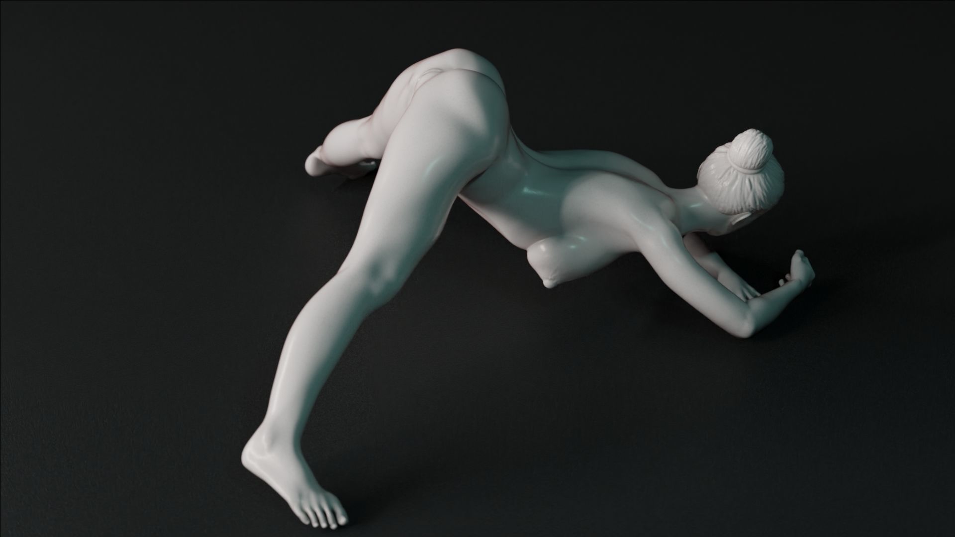 Sexy Girl 23 Jack-o Pose nude 3D print model_6