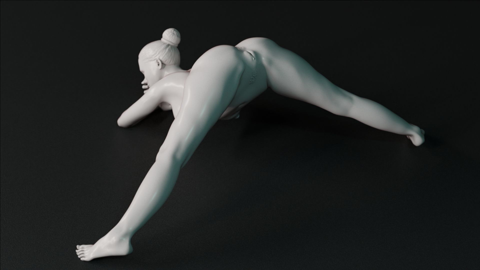 Sexy Girl 23 Jack-o Pose nude 3D print model_9