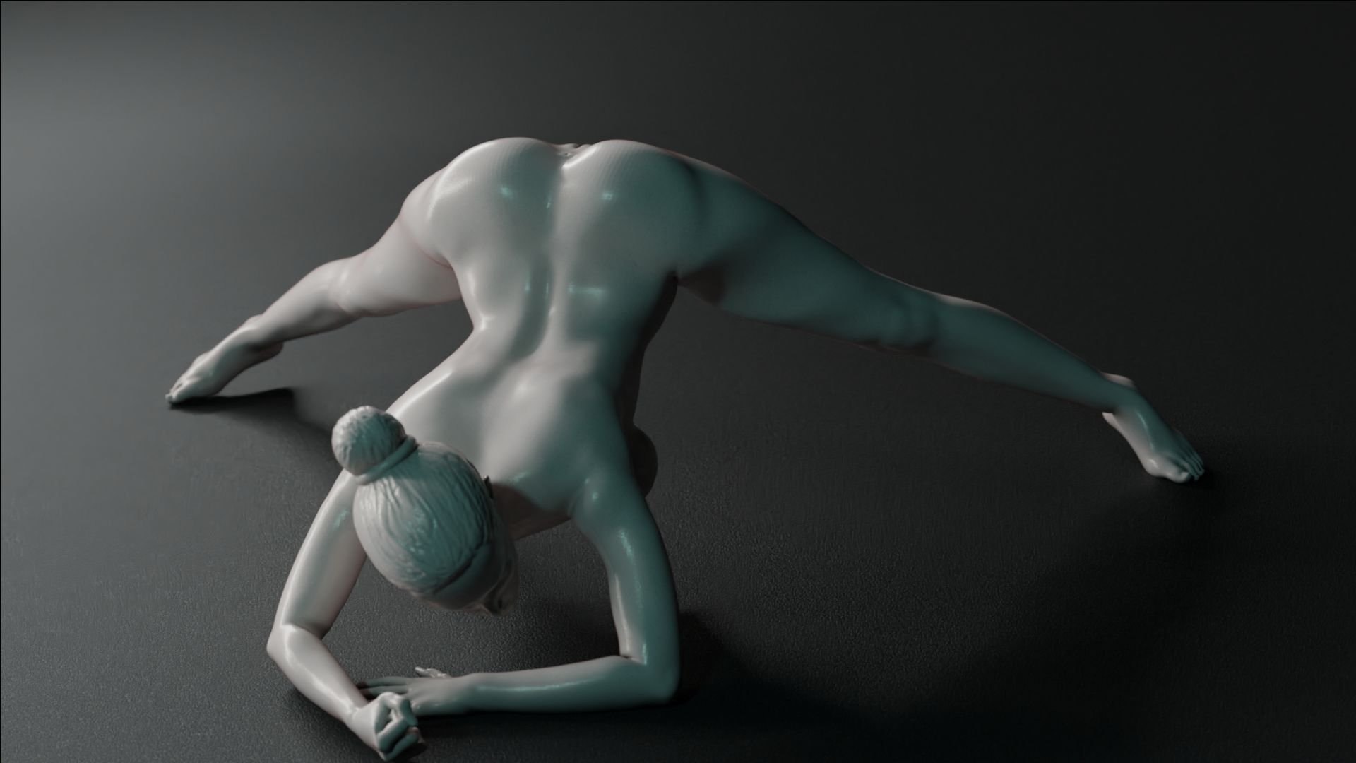 Sexy Girl 23 Jack-o Pose nude 3D print model_20