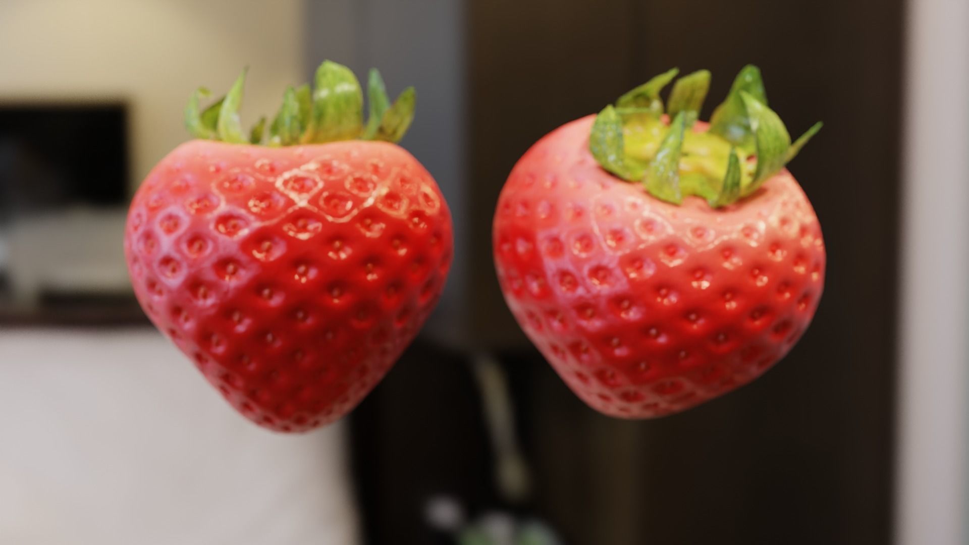 Strawberry Hyper-realistic Low-poly 3D model_2