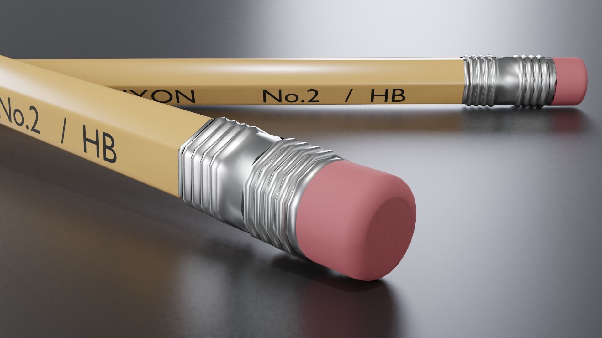 PENCIL two pencils Free 3D model_2