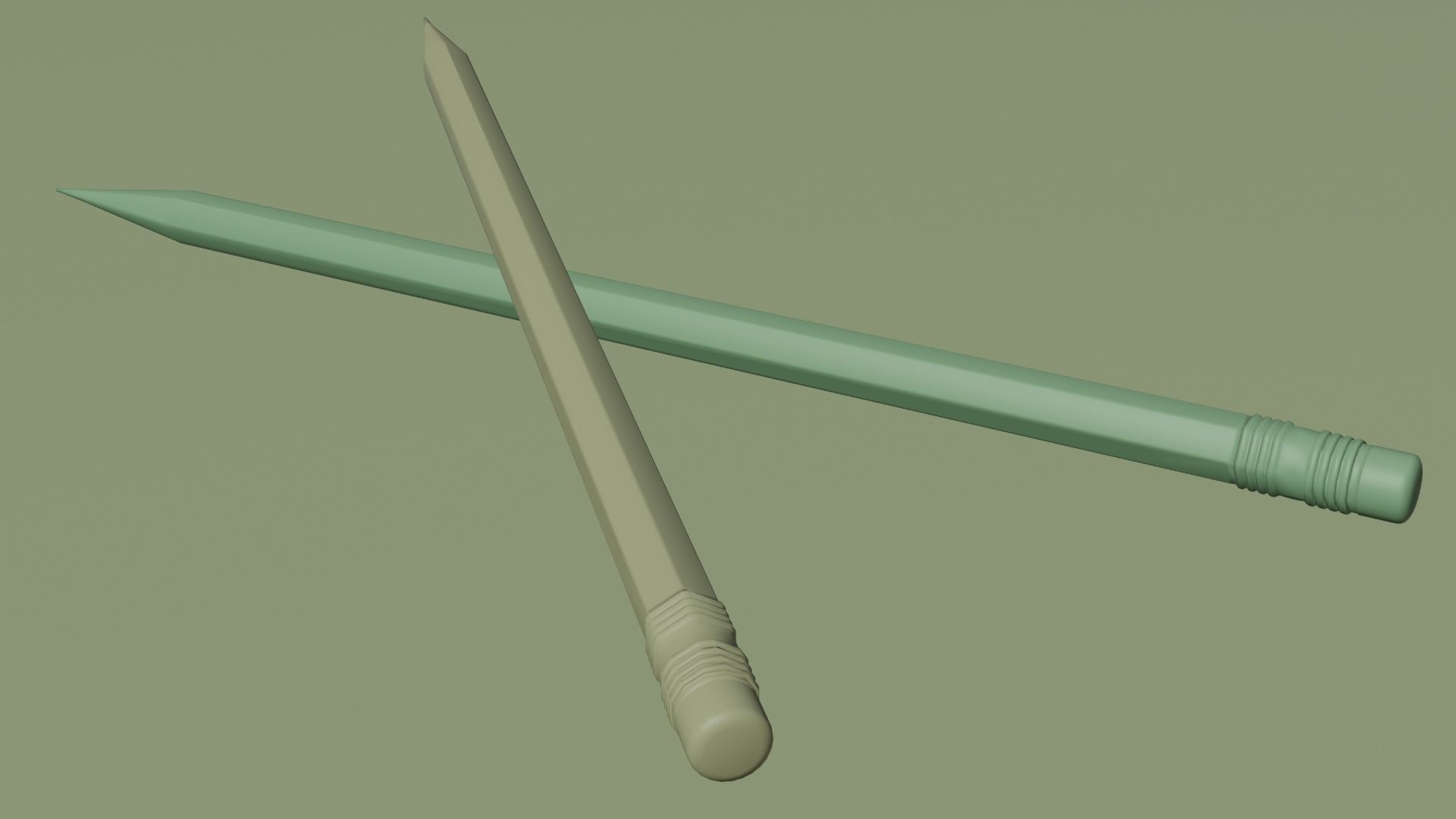 PENCIL two pencils Free 3D model_6