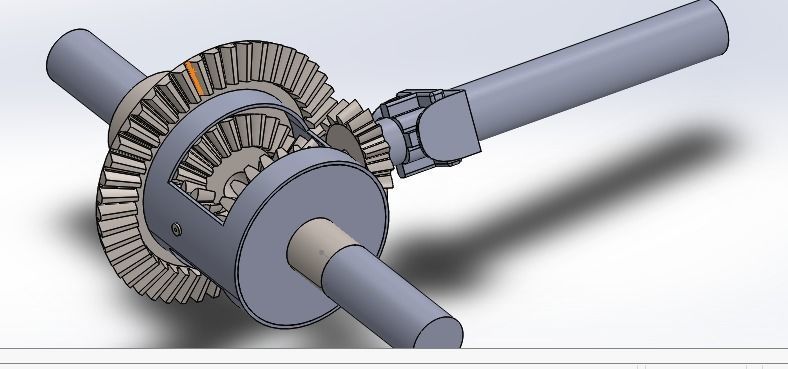 Differential drive  3D model_3