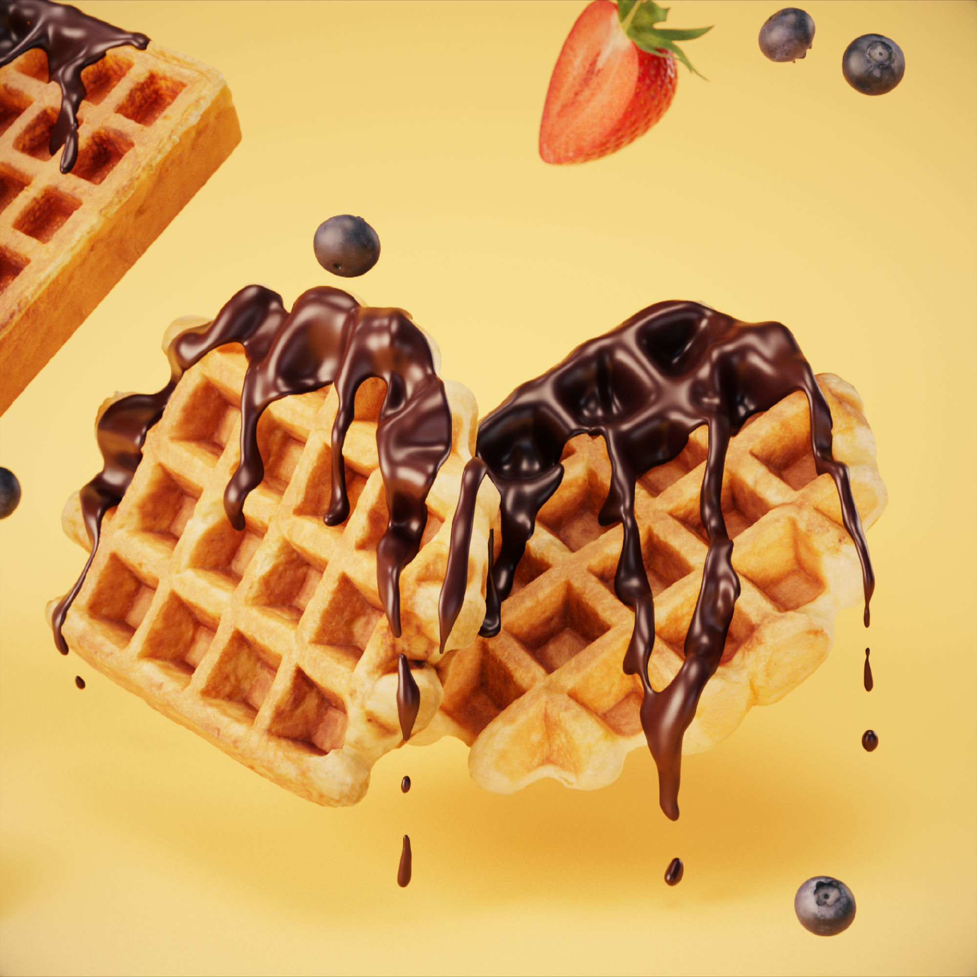 Waffle - Var01 3D model_6