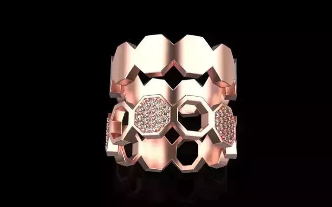 Bee Honeycomb ring 255