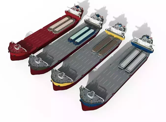 Heavy Lift Vessel lowpoly