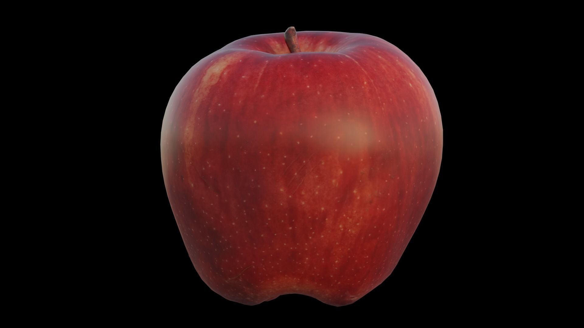 Apple Low-poly 3D model_10