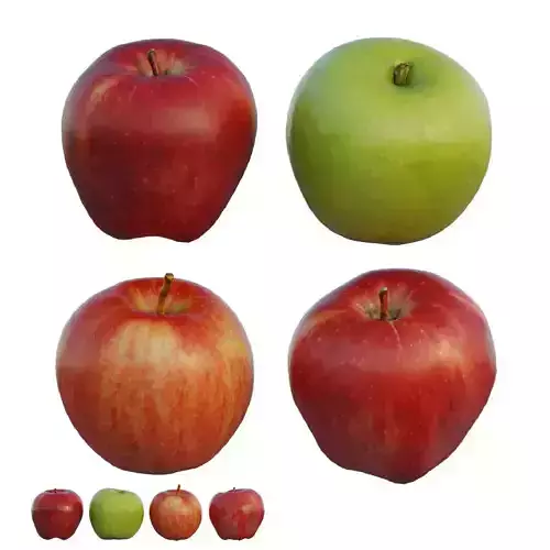 Apple Low-poly 3D model