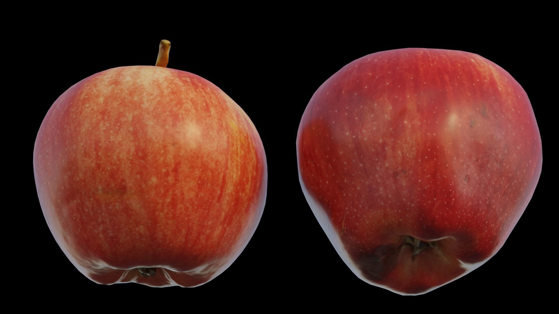 Apple Low-poly 3D model_15