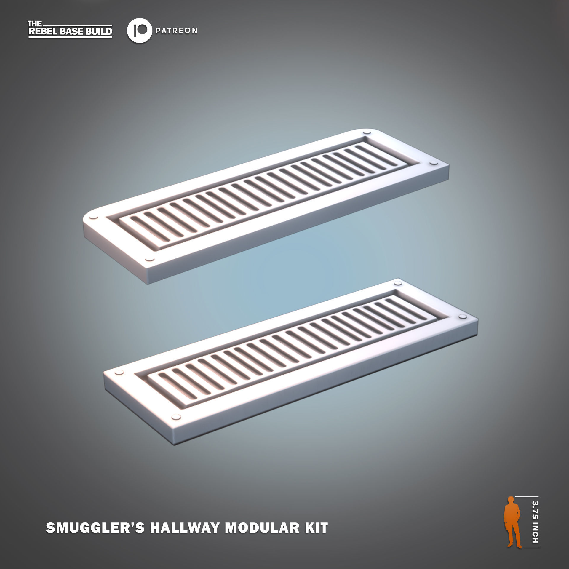 Star War Inspired Smugglers Hallway Modular Kit for 375 Figures 3D print model_8