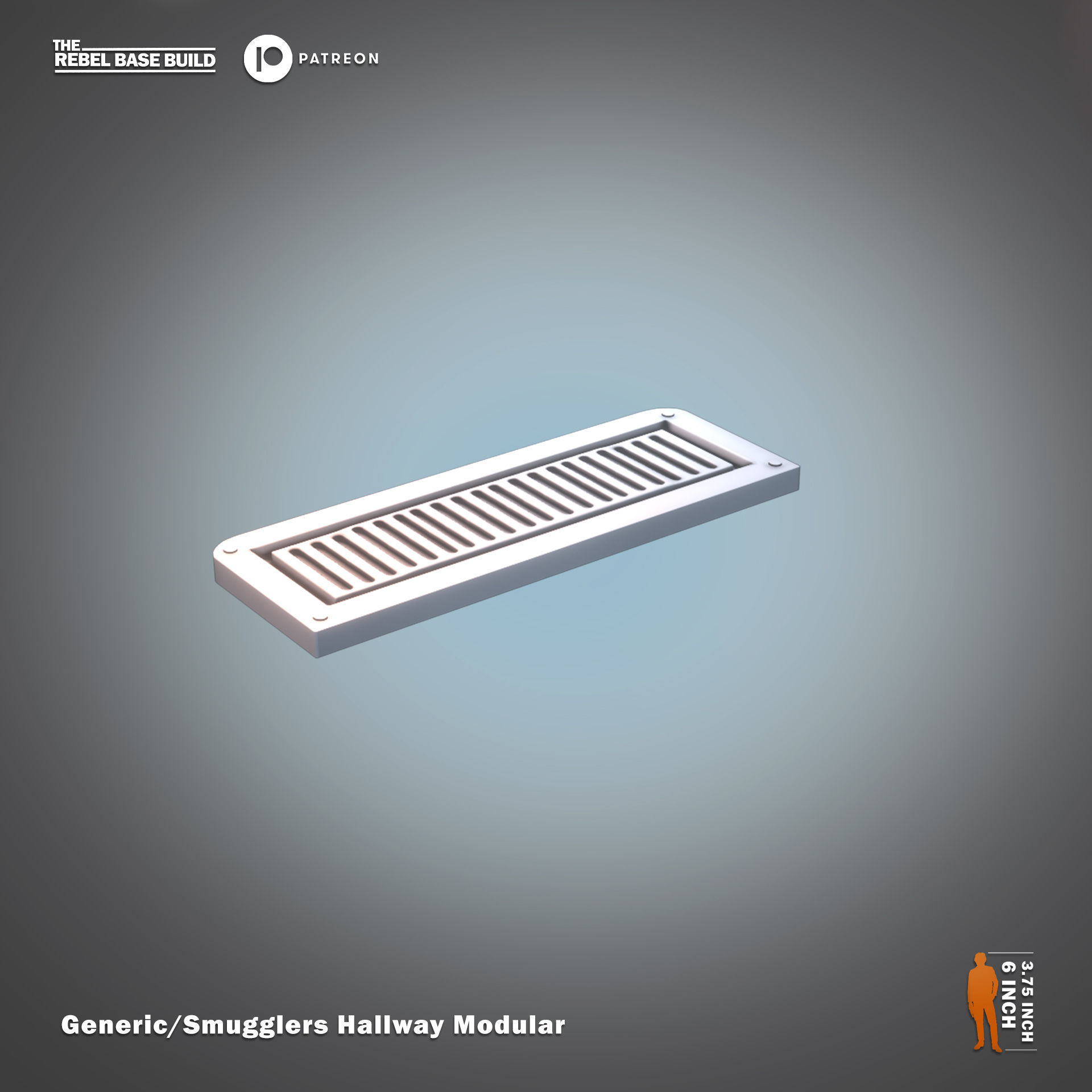 Star War Inspired Smugglers Hallway Modular Kit for 375 Figures 3D print model_7