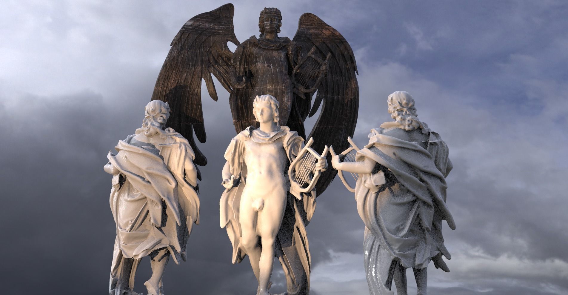Apollo Sun God 2 designs  3D model_1