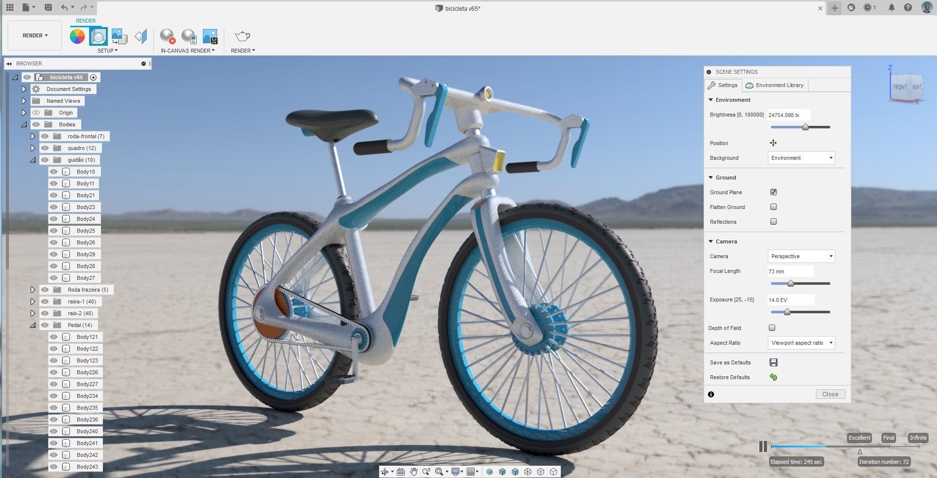 Sport Bike 3D model_3