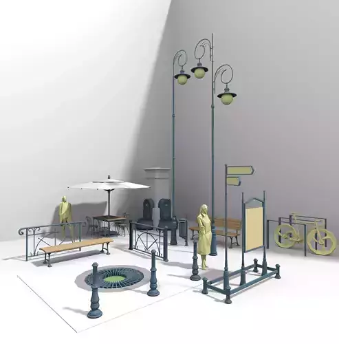 HISTORICAL STREET FURNITURE FROM XIX CENTURY