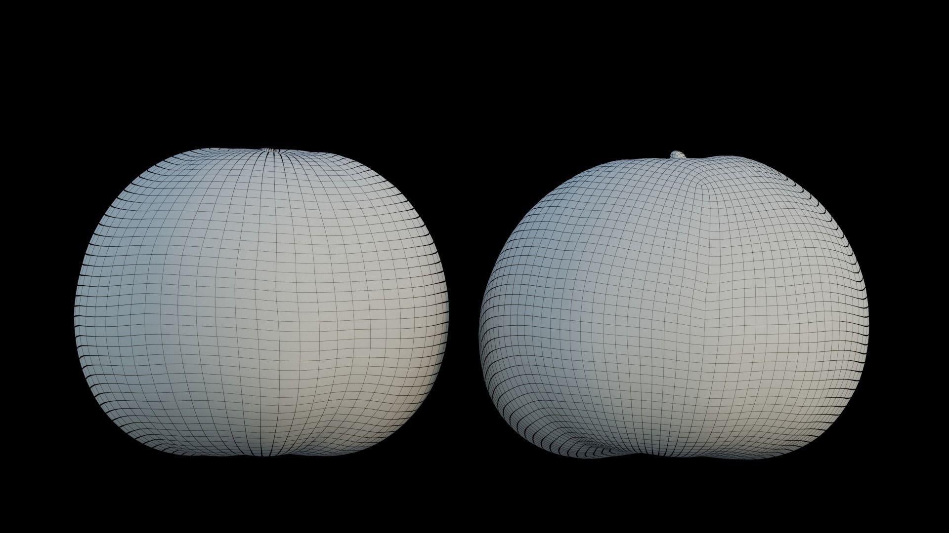 Pear shaped pyrifrom melon 3D model_4