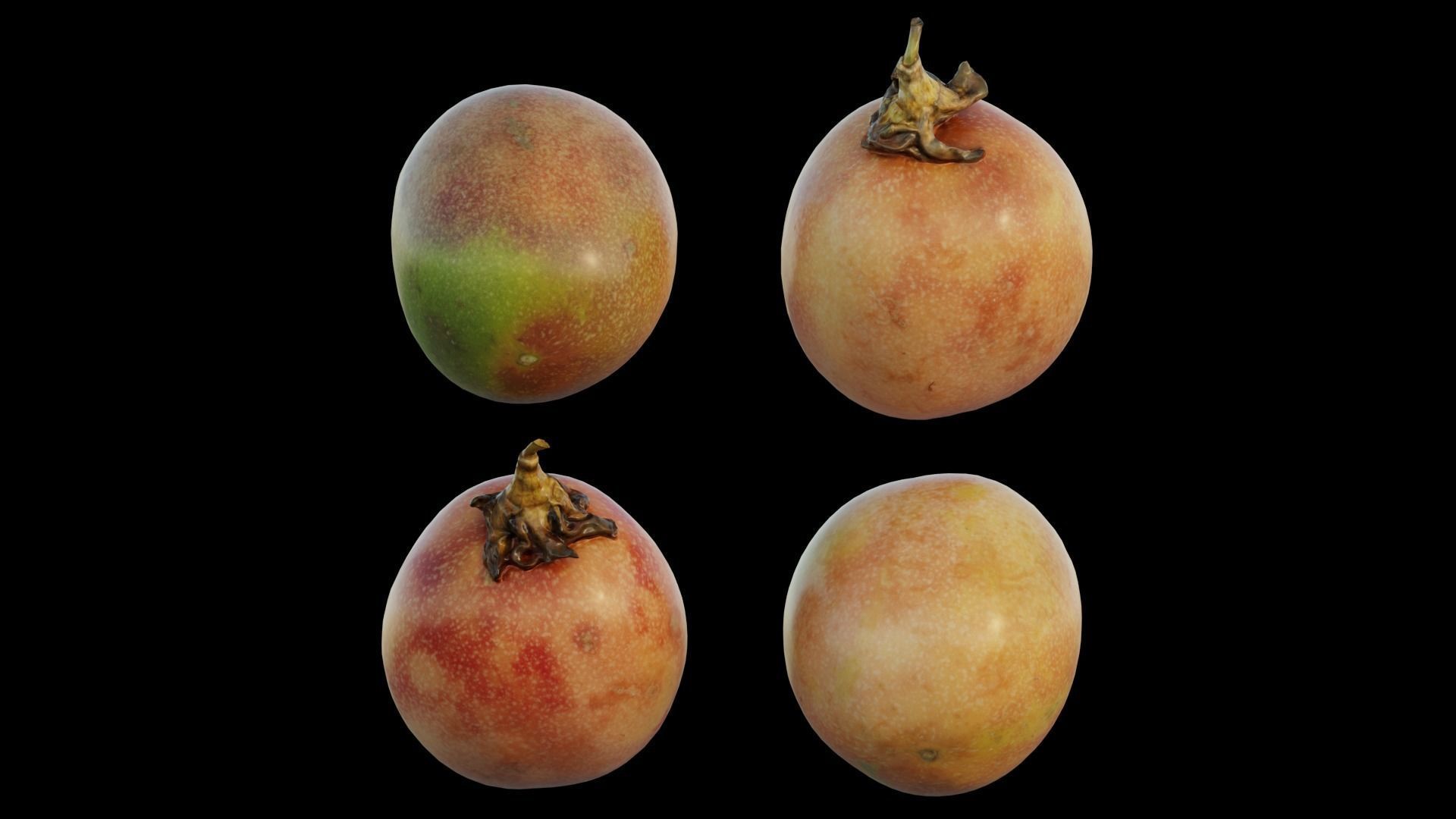 passion fruit 3D model_7