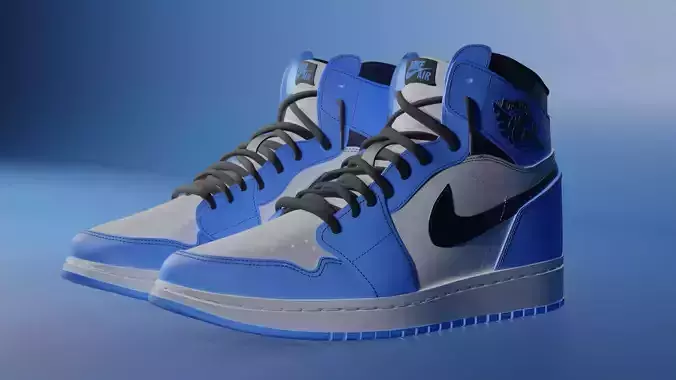 Nike Air Jordan White Blue