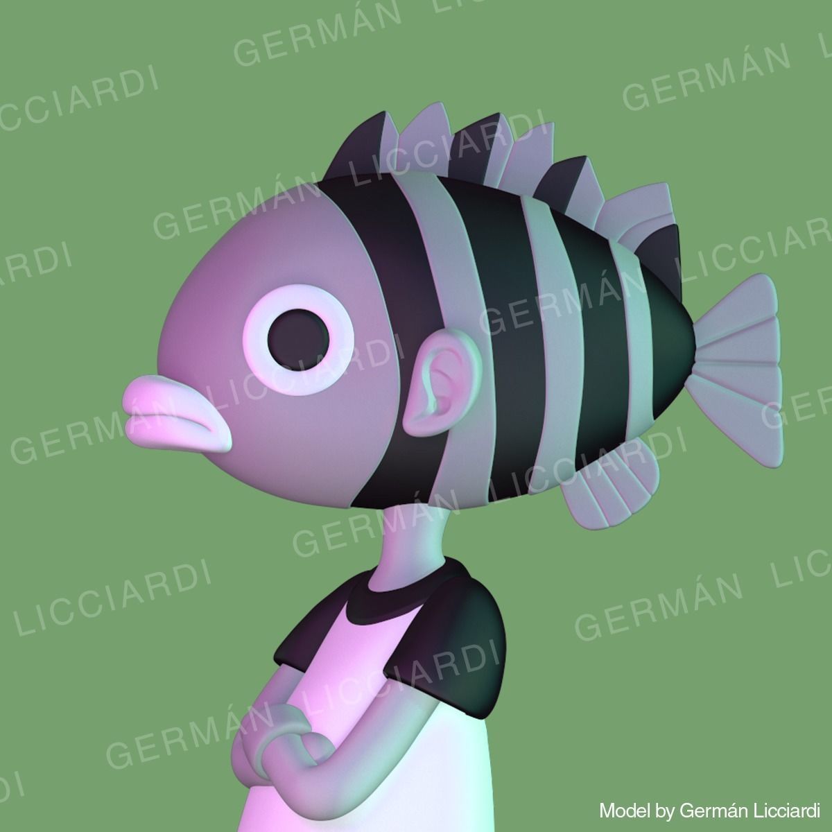 Eiichiro Oda -avatar- ONE PIECE 3D print model_7