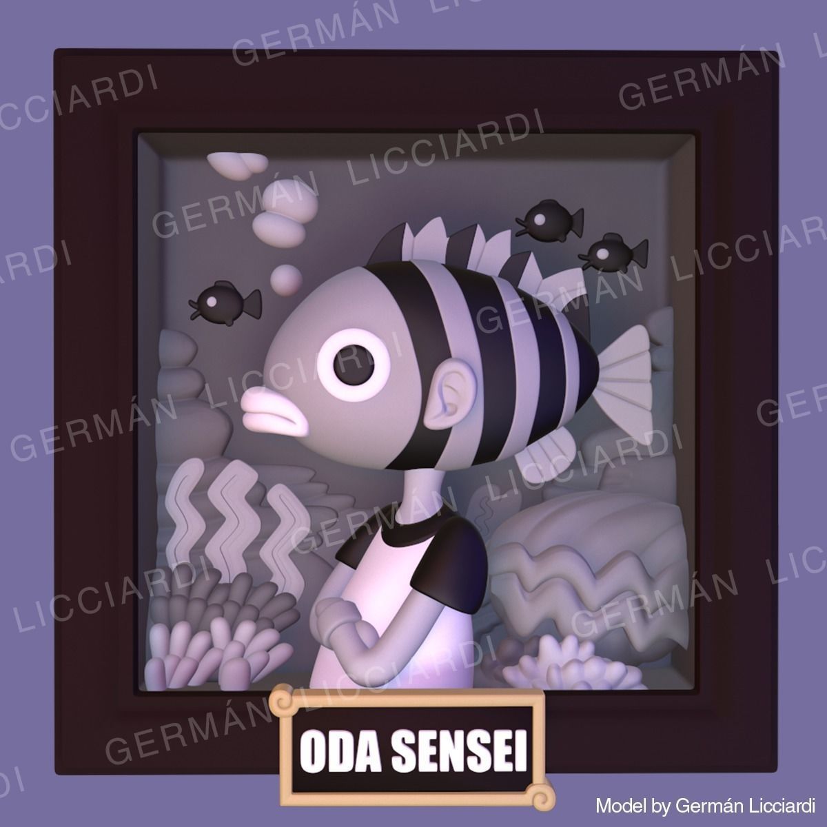 Eiichiro Oda -avatar- ONE PIECE 3D print model_2