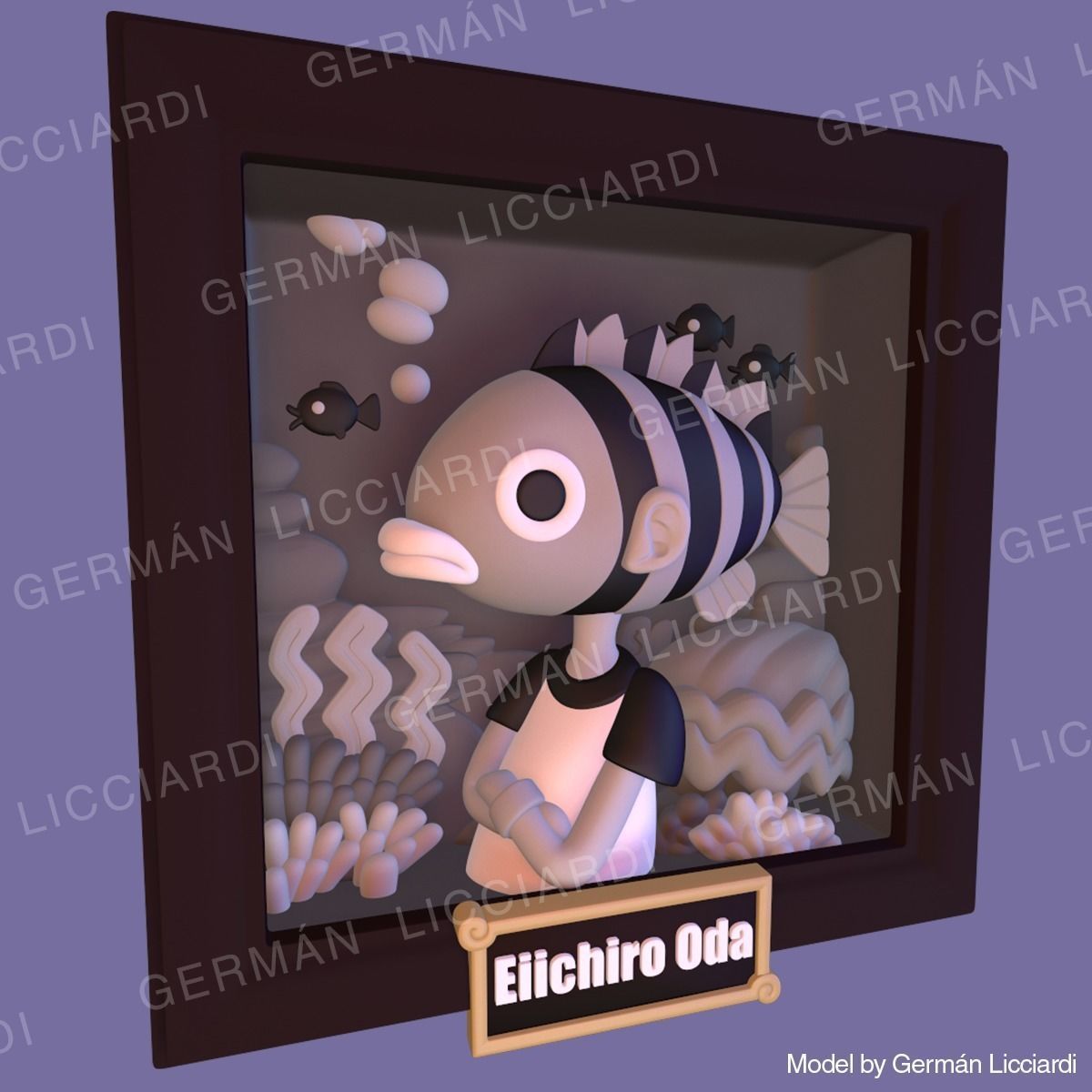 Eiichiro Oda -avatar- ONE PIECE 3D print model_5