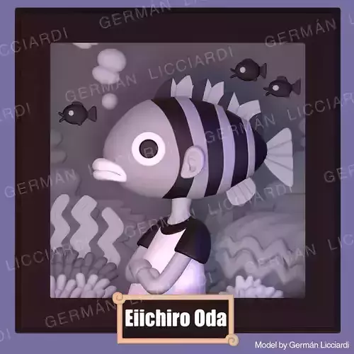 Eiichiro Oda -avatar- ONE PIECE 3D print model