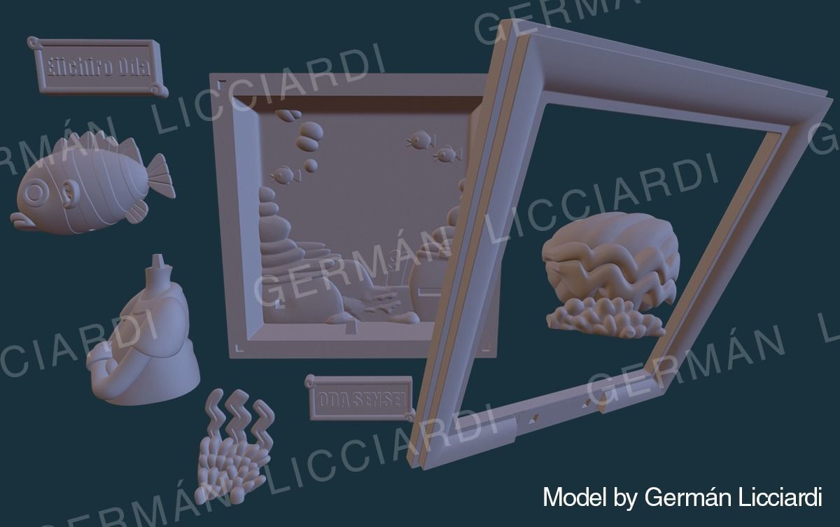 Eiichiro Oda -avatar- ONE PIECE 3D print model_1