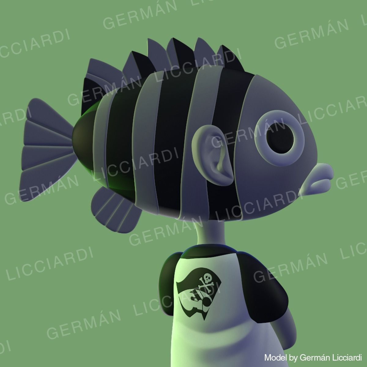 Eiichiro Oda -avatar- ONE PIECE 3D print model_8