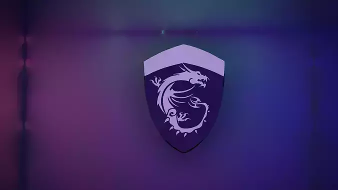 MSI Logo Free low-poly 3D model