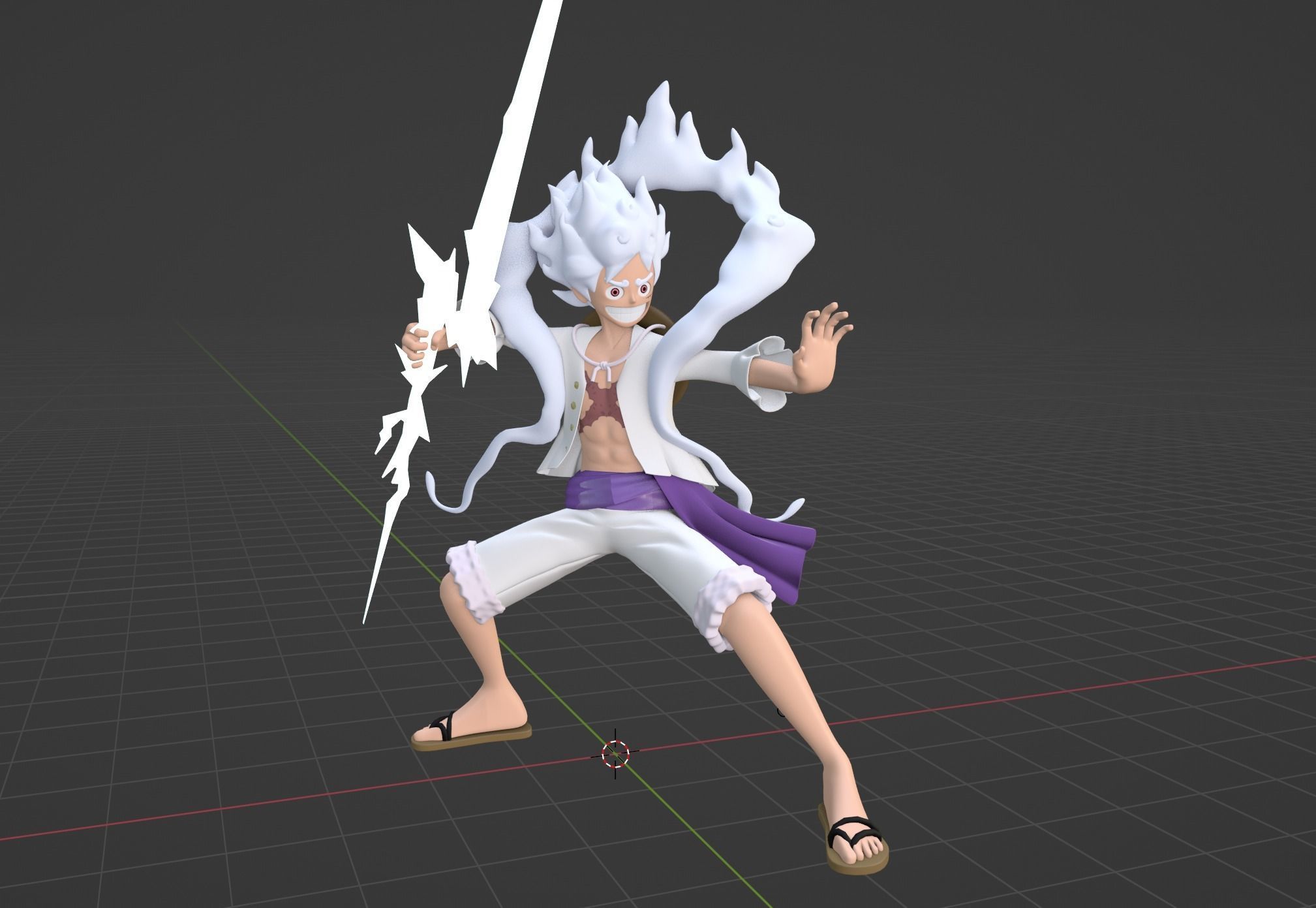 Luffy Gear 5 NIKA - One Piece 3D model_5