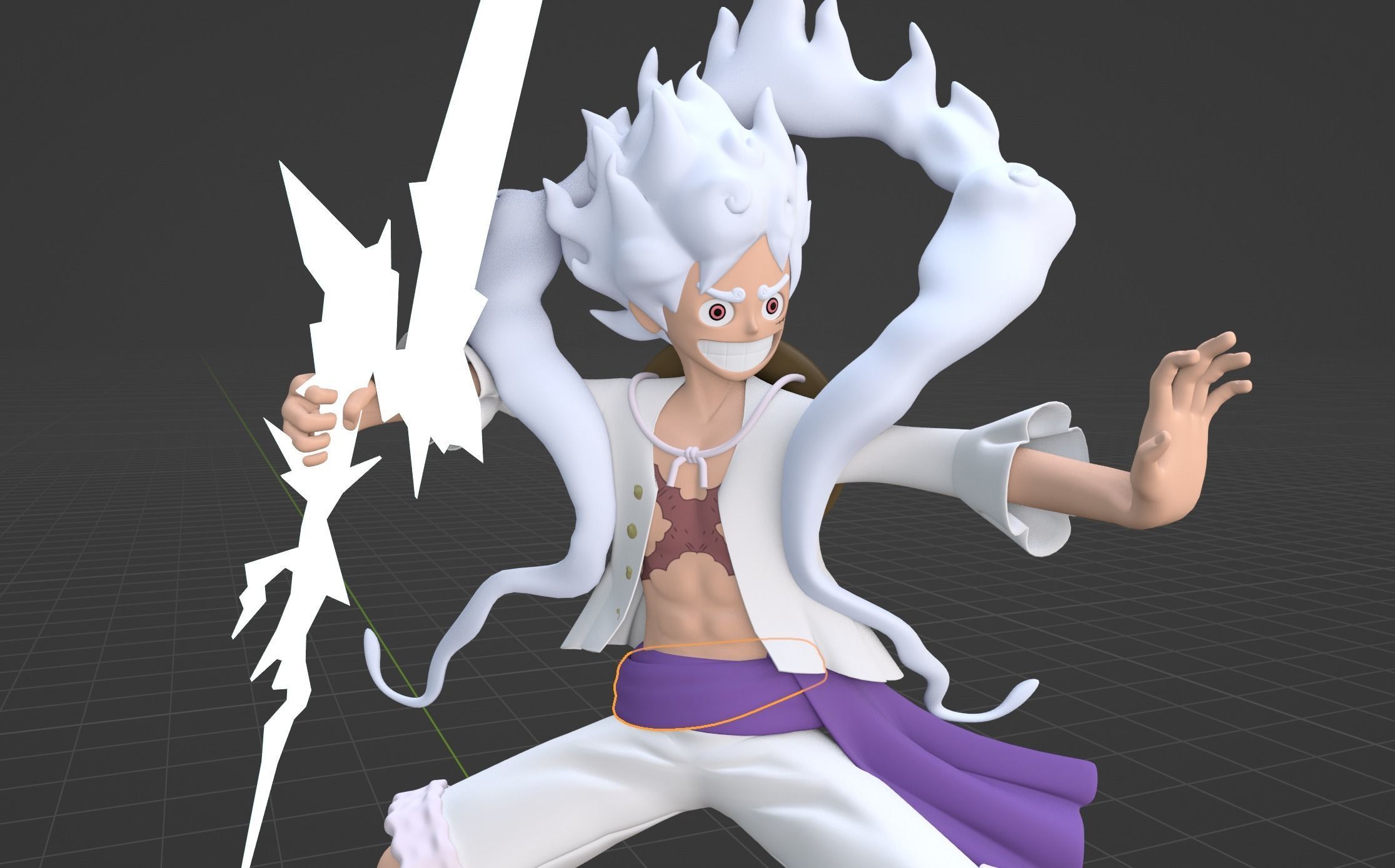 Luffy Gear 5 NIKA - One Piece 3D model_8
