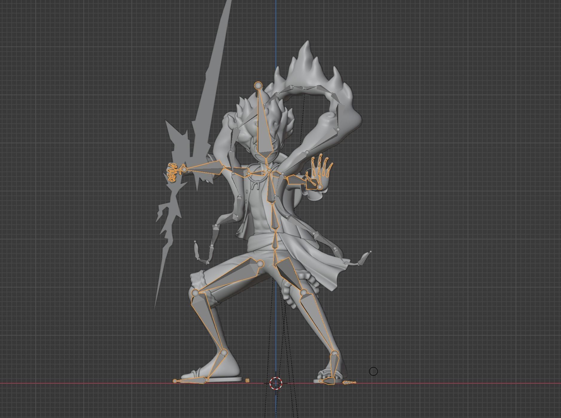 Luffy Gear 5 NIKA - One Piece 3D model_14