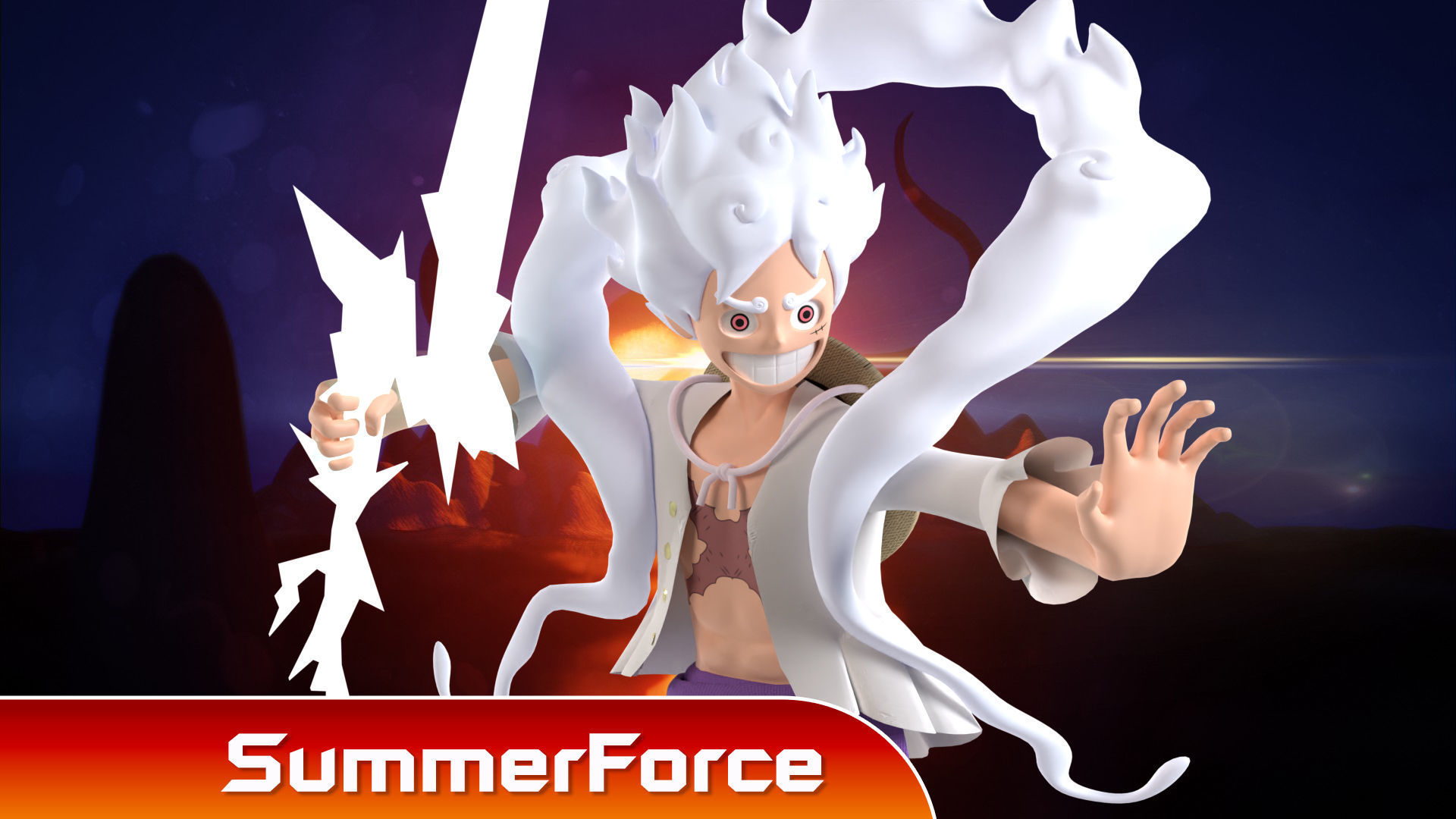 Luffy Gear 5 NIKA - One Piece 3D model_1