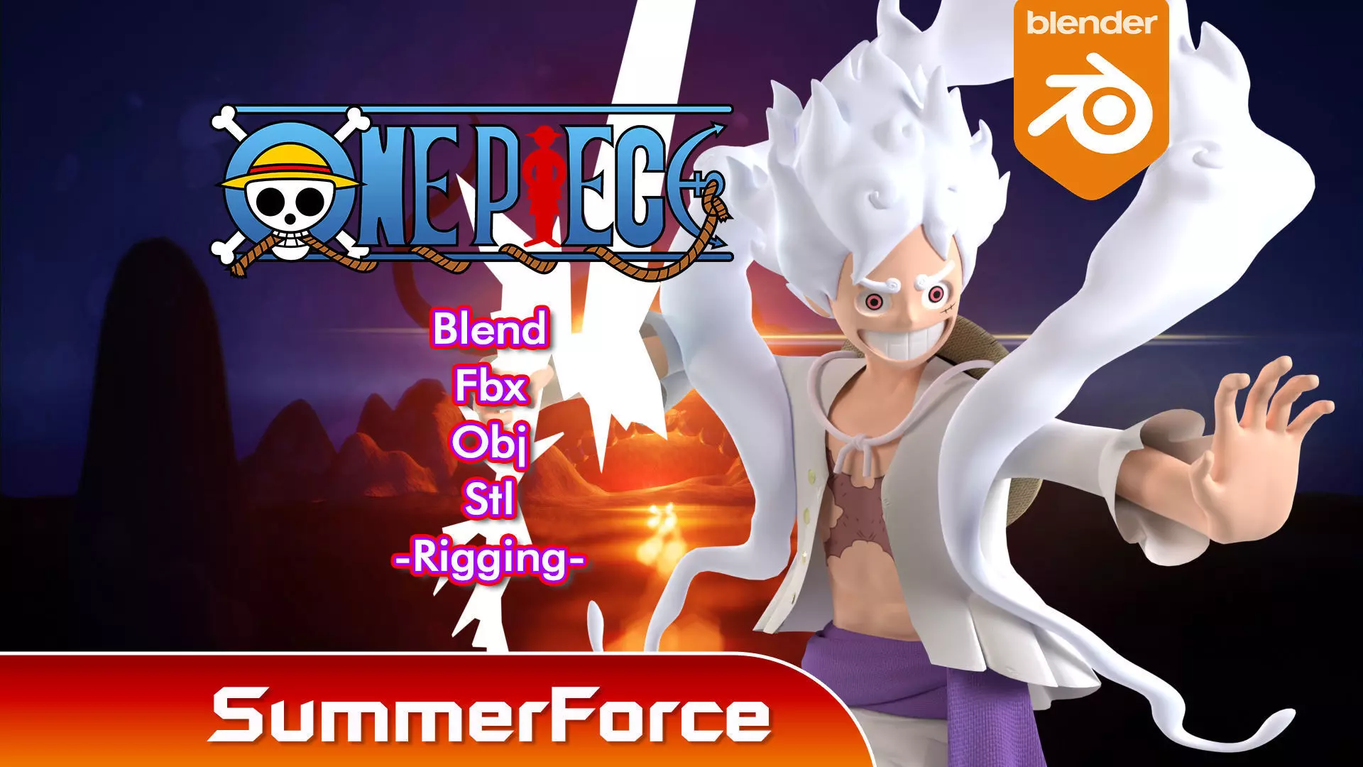 Luffy Gear 5 NIKA - One Piece 3D model_0