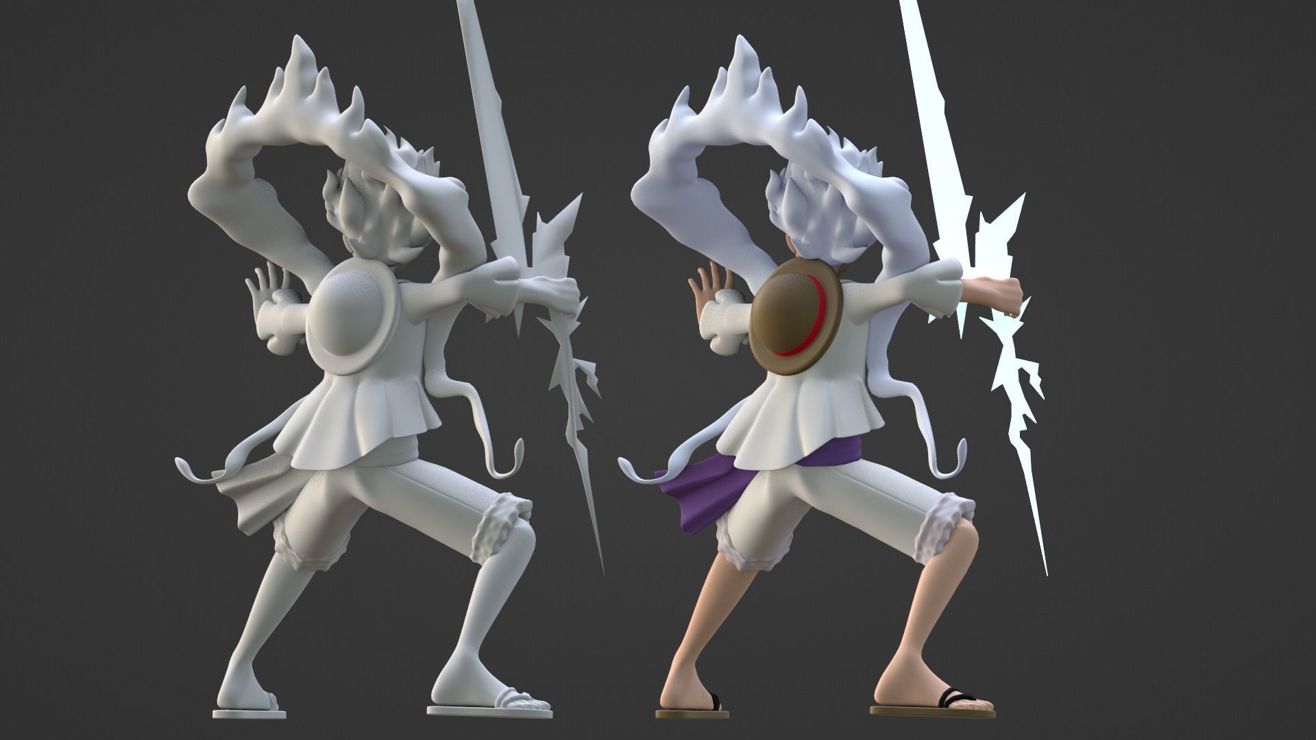 Luffy Gear 5 NIKA - One Piece 3D model_17