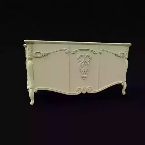 dressing table under the mirror