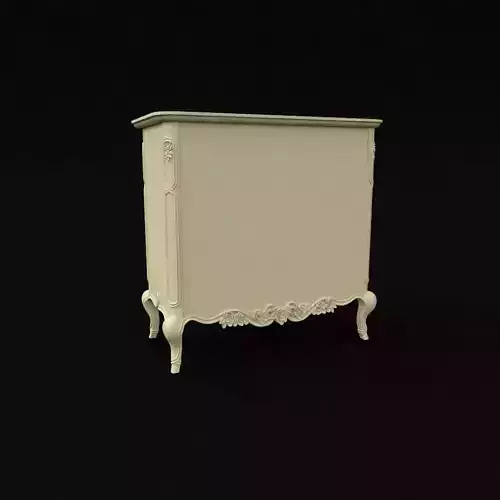 dressing table under the mirror