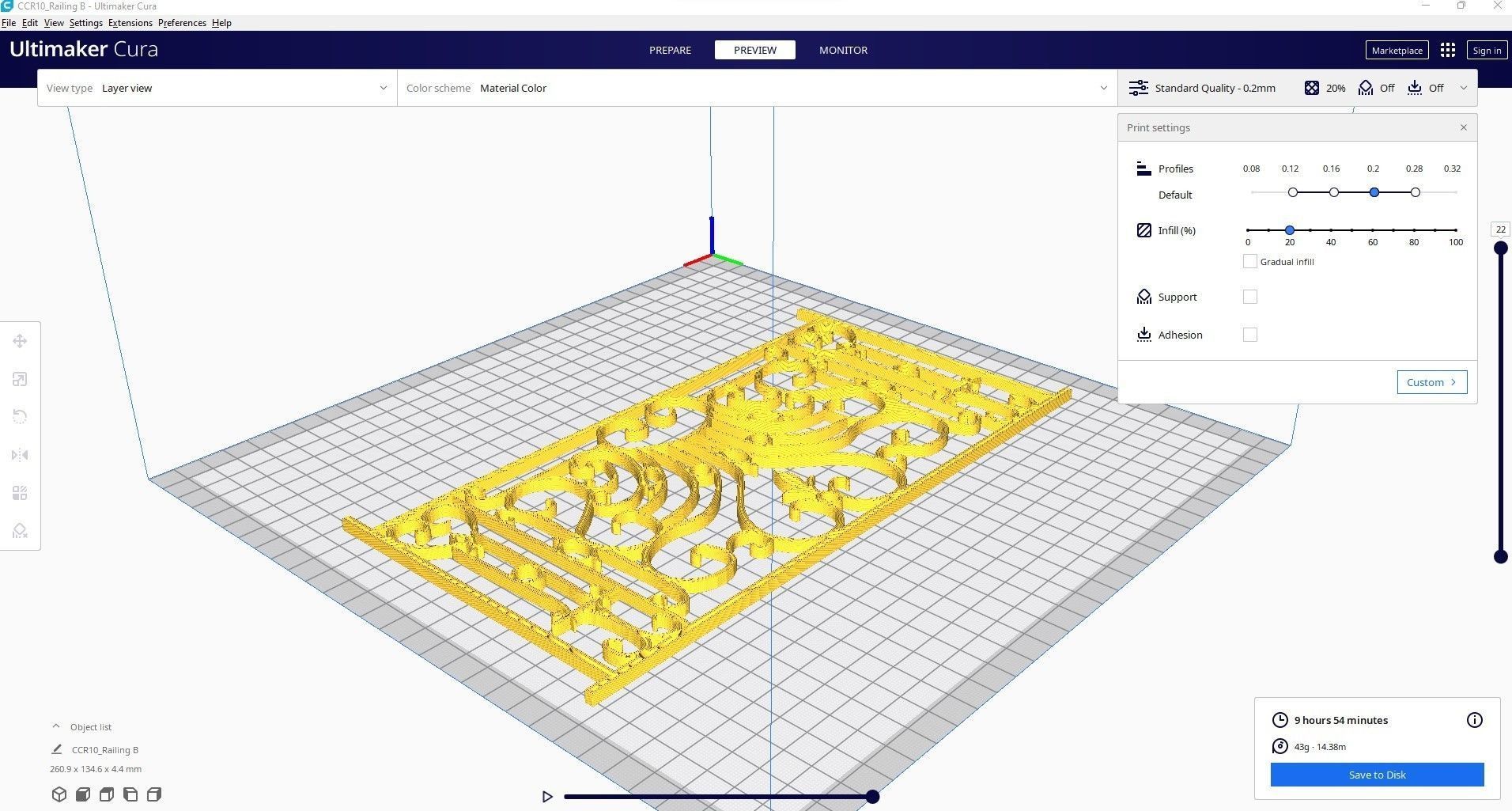 railing B ornate wrought iron 3D print model_3