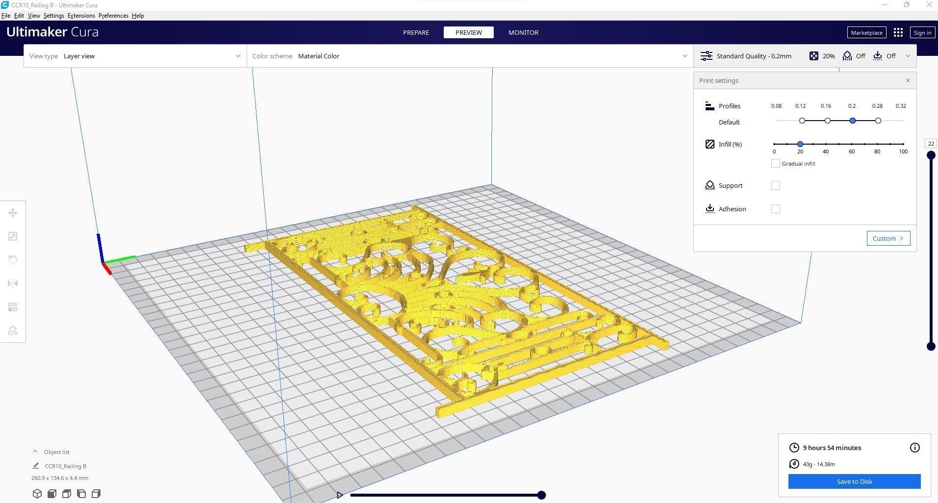 railing B ornate wrought iron 3D print model_4