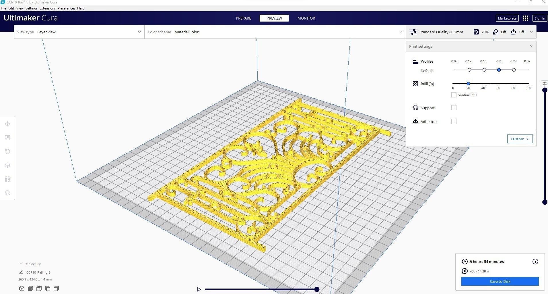 railing B ornate wrought iron 3D print model_1